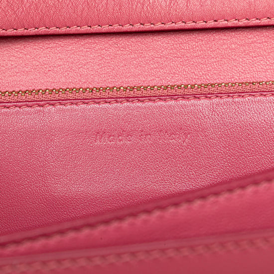 Bolso cruzado de piel rosa Celine - Image 6