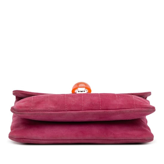 Bolso de Hombro de Ante Con Acolchado - Image 3