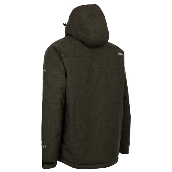 Trespass Mens Fyfinn Padded Waterproof Jacket (Dark Vine Marl) - Image 2