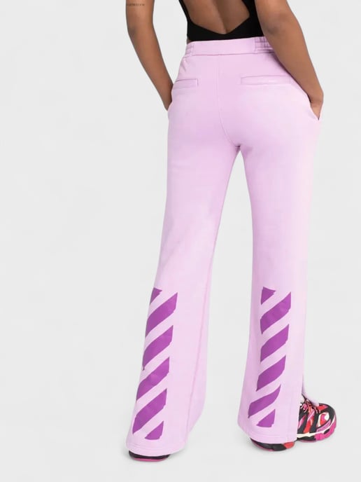 Pantalón de chándal tapered Diag Off-White Lila - Image 3