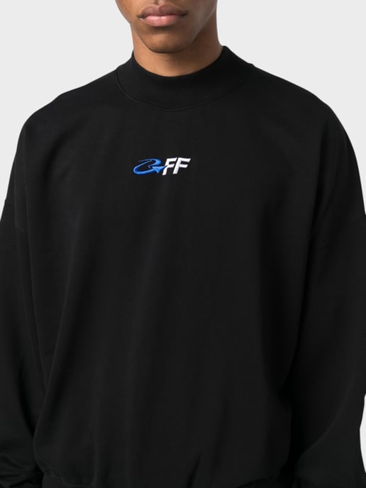 Off-White Sudadera negra de corte boxy Exact Opposite - Image 3