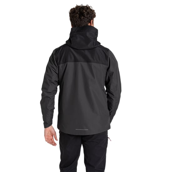 Craghoppers Mens Vanth Waterproof Jacket (Black Pepper/Black) - Image 2