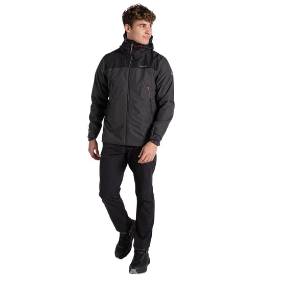 Craghoppers Mens Vanth Waterproof Jacket (Black Pepper/Black) - Image 3