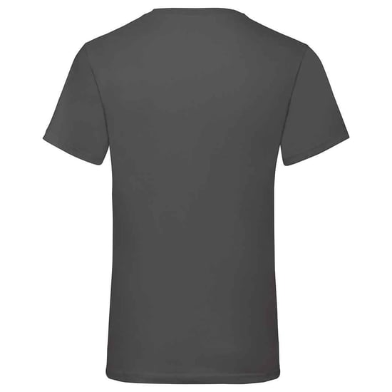 Fruit of the Loom Unisex Adult Valueweight V Neck T-Shirt (Light Graphite Heather) - Image 2