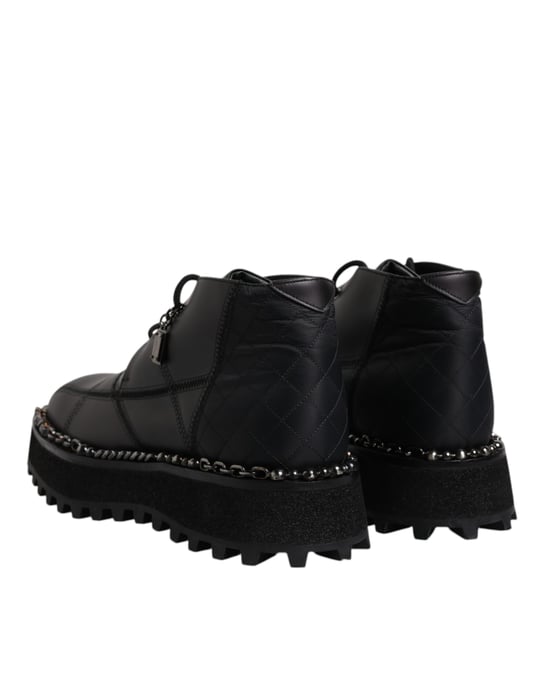 Botas de tobillo de cuero Chaintrim negras - Image 5