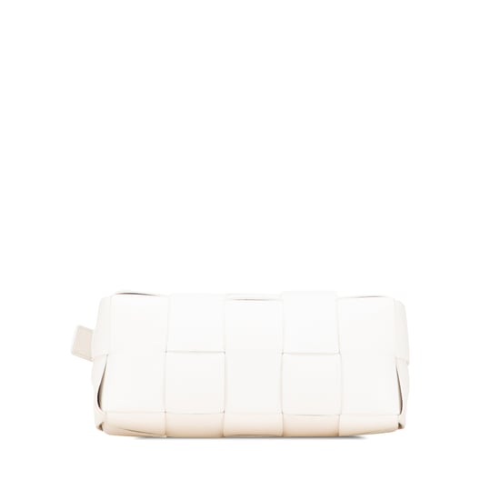Bolso de mano de cuero trenzado tipo cassette - Image 3