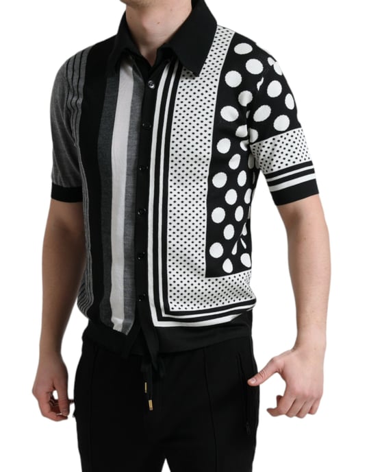 Camiseta polo de punto con patrón - Image 3