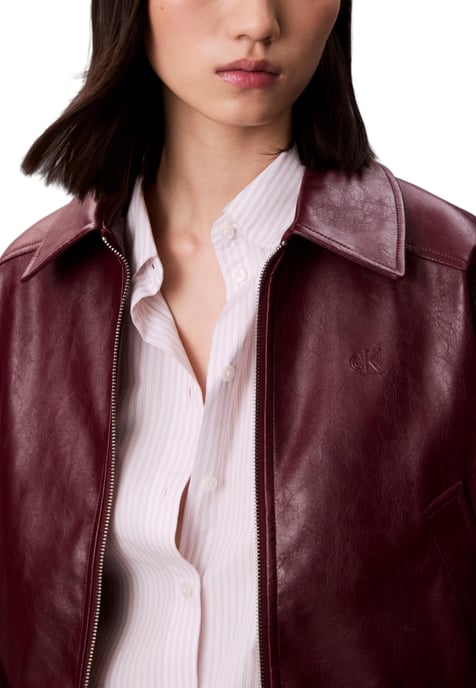 Chaqueta con cremalleras de piel sintética - Image 2