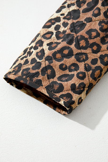 Chaqueta de Frontal con Lazo de Print de Leopardo - Image 6