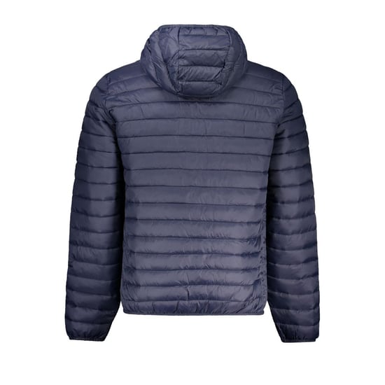 Chaqueta acolchada con capucha azul marino - Image 2