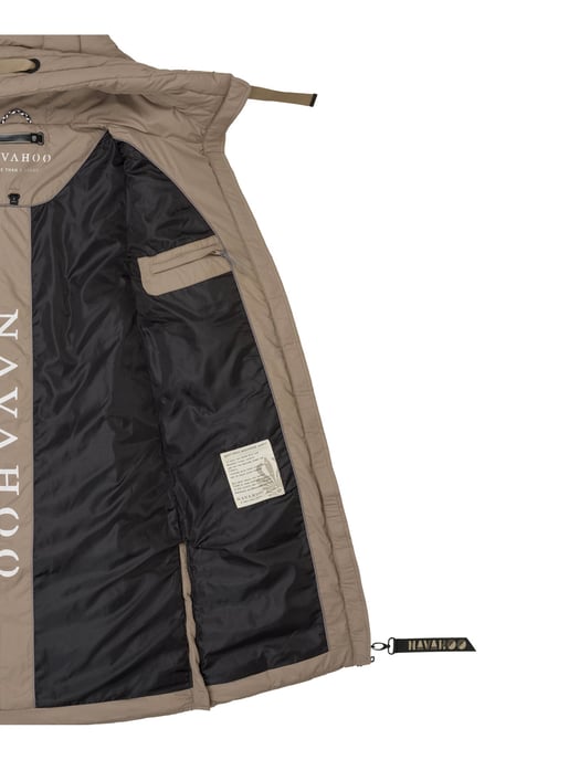 Abrigo acolchado de invierno mujer Navahoo Mondmädchen con capucha y forro polar - Image 5