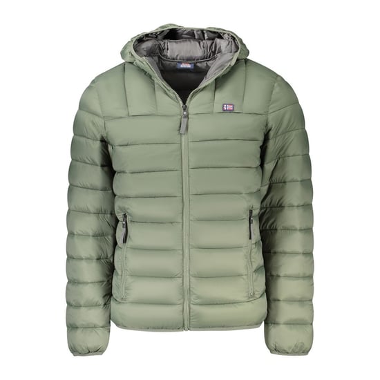 Chaqueta acolchada con capucha y cremallera - Image 1