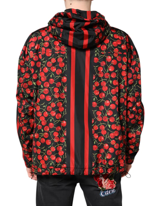 Chaqueta con capucha de estampado de cerezas - Image 4