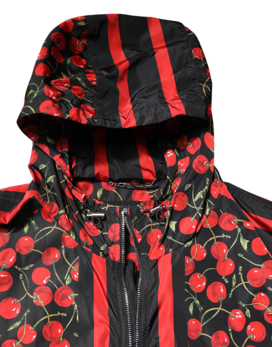 Chaqueta con capucha de estampado de cerezas - Image 5
