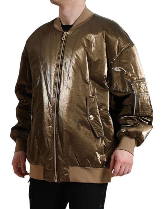 Chaqueta Bomber Estilo Metálico - Image 2