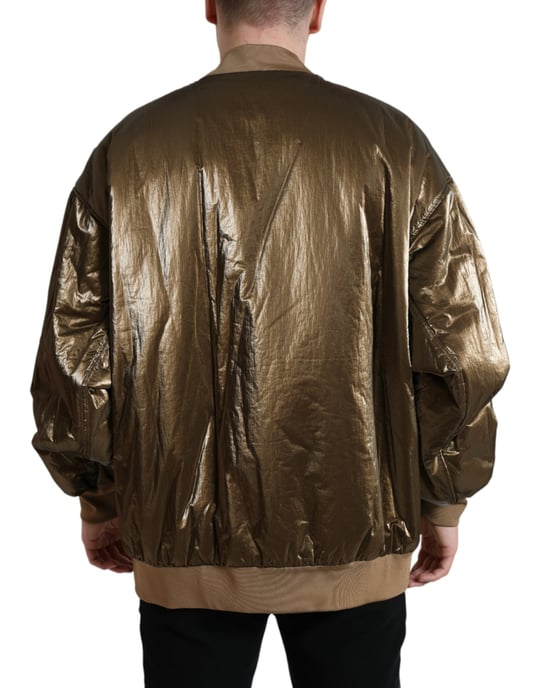 Chaqueta Bomber Estilo Metálico - Image 3