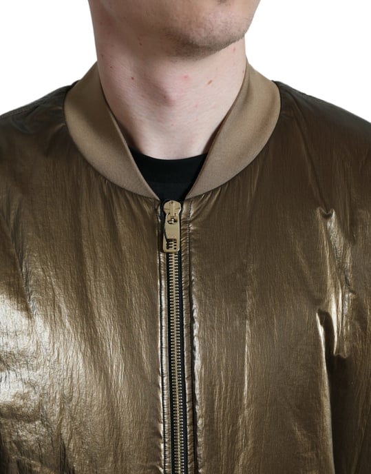 Chaqueta Bomber Estilo Metálico - Image 4