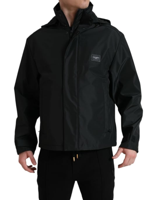 Chaqueta con capucha Negra - Image 1