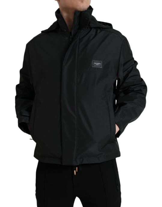 Chaqueta con capucha Negra - Image 2