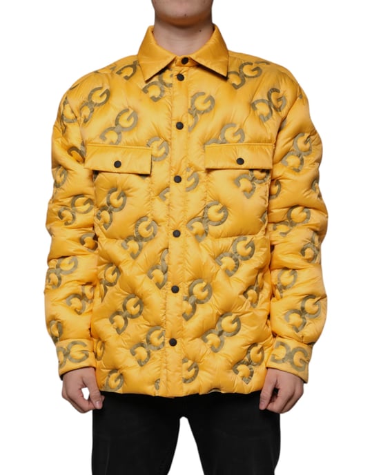 Chaqueta Puffer Logo Dg Amarilla - Image 1