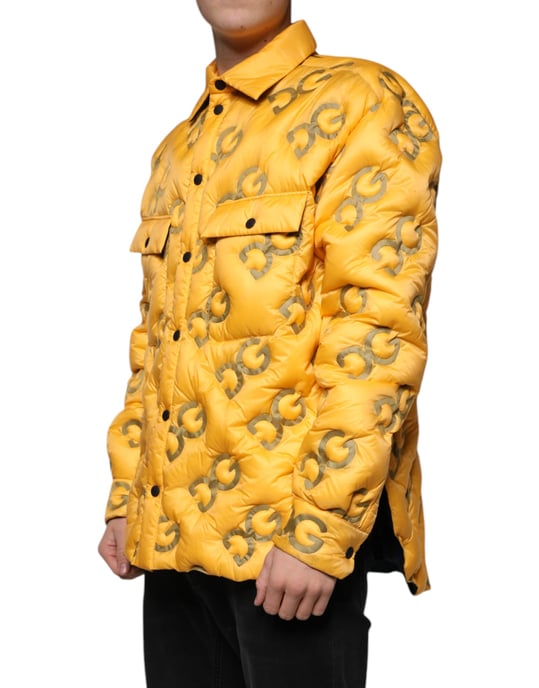 Chaqueta Puffer Logo Dg Amarilla - Image 3
