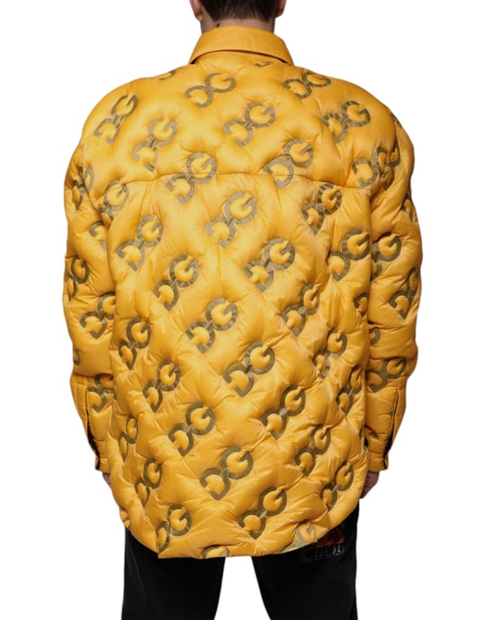 Chaqueta Puffer Logo Dg Amarilla - Image 4