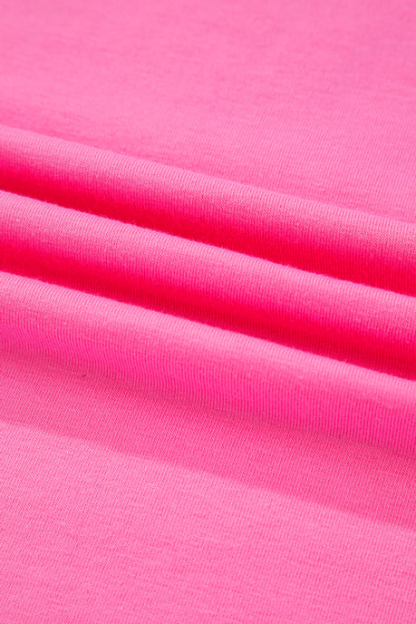 Camiseta gráfica de manga corta rosa - Image 3