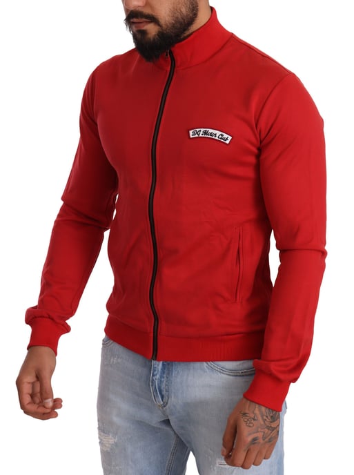 Sudadera con cierre rojo estilo Dg Motor Club - Image 2