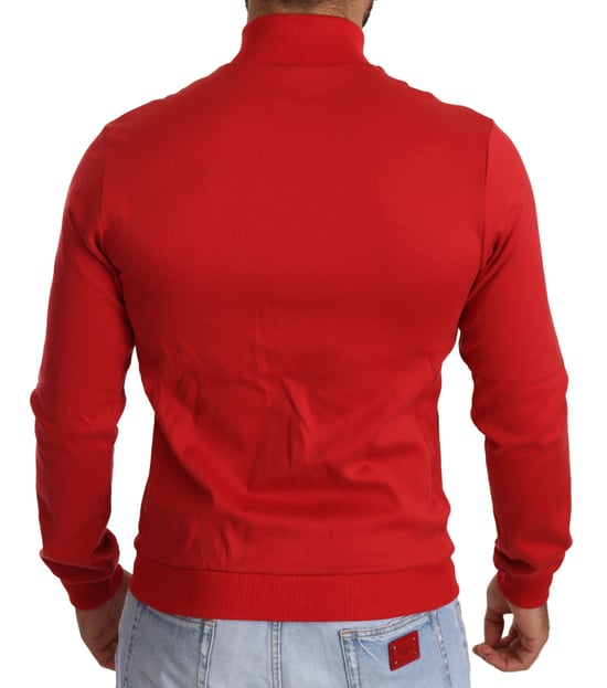 Sudadera con cierre rojo estilo Dg Motor Club - Image 3