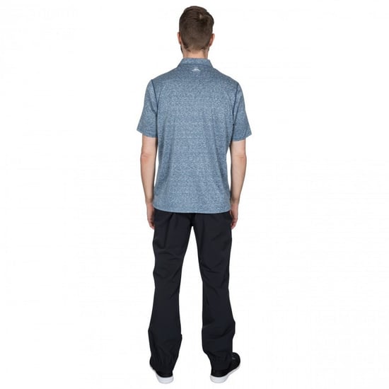 Trespass Mens Monocle Quick Dry Polo Top (Navy) - Image 2