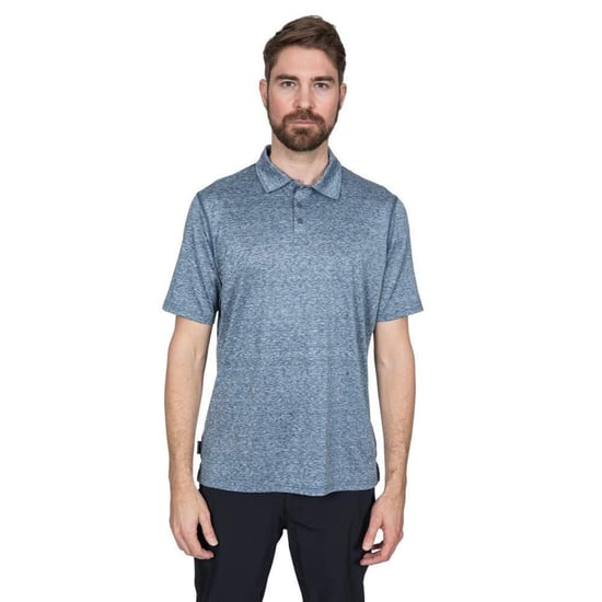 Trespass Mens Monocle Quick Dry Polo Top (Navy) - Image 3