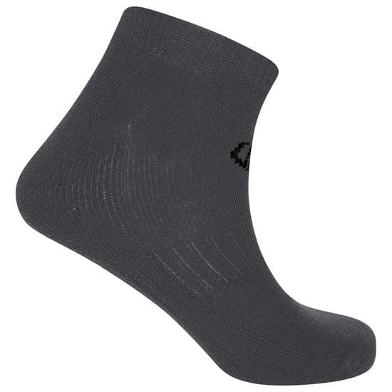 Dare 2B Unisex Adult Essentials Ankle Socks (Pack of 2) (Ebony Grey) - Image 2