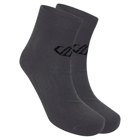 Dare 2B Unisex Adult Essentials Ankle Socks (Pack of 2) (Ebony Grey) - Image 3