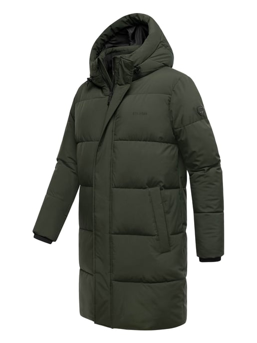 Abrigo acolchado para hombre Stone Harbour Hadrieen con forro polar y capucha - Image 3