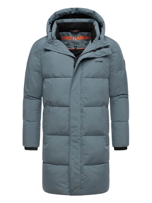 Abrigo acolchado para hombre Stone Harbour Hadrieen con forro polar y capucha - Image 1