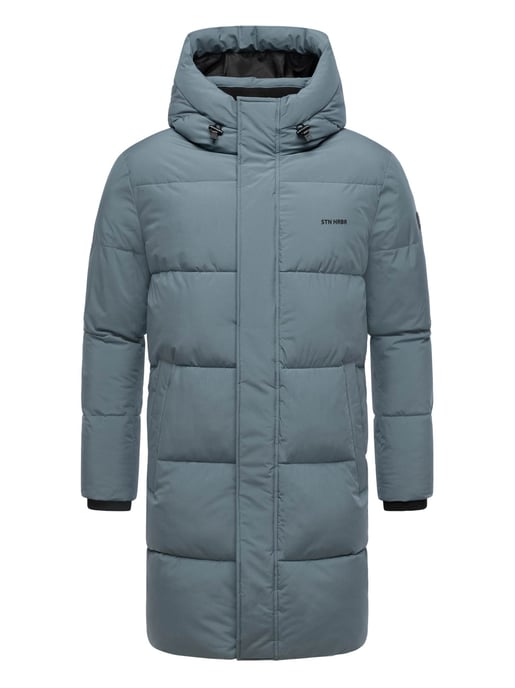 Abrigo acolchado para hombre Stone Harbour Hadrieen con forro polar y capucha - Image 2