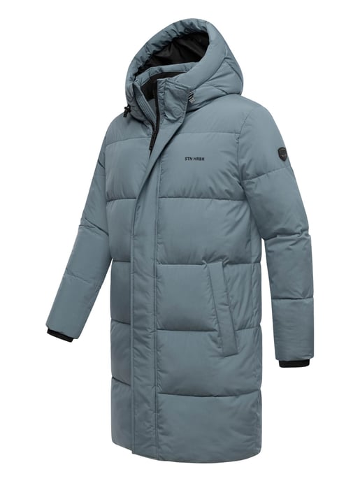 Abrigo acolchado para hombre Stone Harbour Hadrieen con forro polar y capucha - Image 3