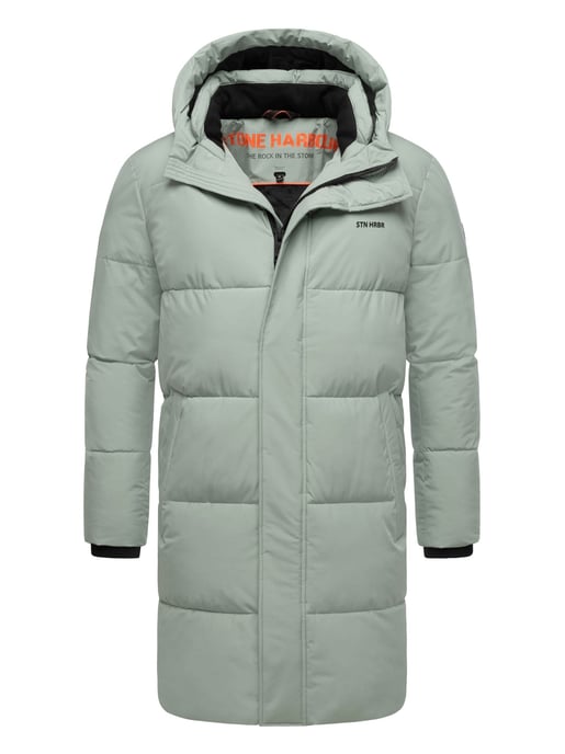 Abrigo acolchado para hombre Stone Harbour Hadrieen con forro polar y capucha - Image 1