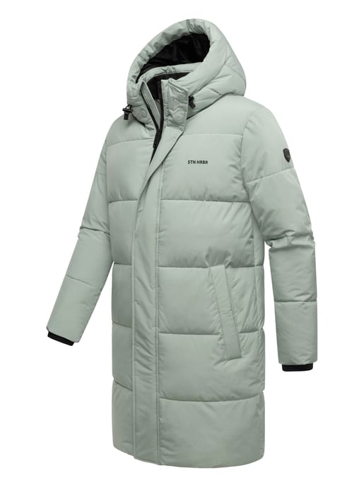 Abrigo acolchado para hombre Stone Harbour Hadrieen con forro polar y capucha - Image 3