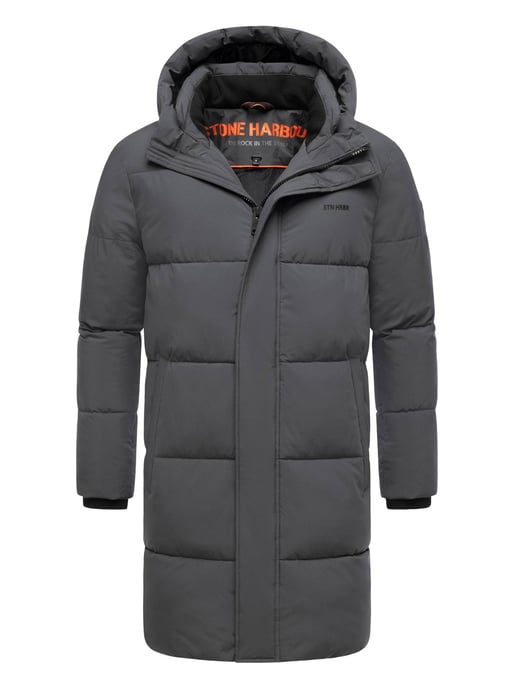 Abrigo acolchado para hombre Stone Harbour Hadrieen con forro polar y capucha - Image 1