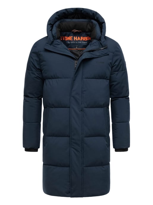 Abrigo acolchado para hombre Stone Harbour Hadrieen con forro polar y capucha - Image 1
