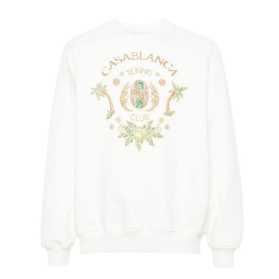 Casablanca Joyaux D' Afrique Tennis Club Sudadera Blanca Estampada - Image 1