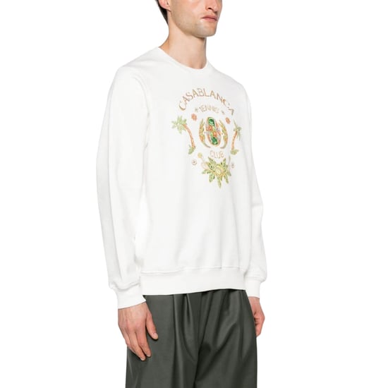 Casablanca Joyaux D' Afrique Tennis Club Sudadera Blanca Estampada - Image 3