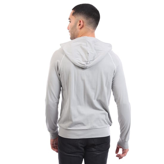 Sudadera con cremallera para hombre Boss Mix&Match en gris - Image 2