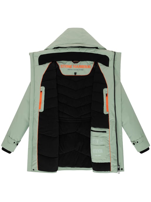 Chaqueta de invierno para hombre Stone Harbour Emriis con forro polar y capucha - Image 5