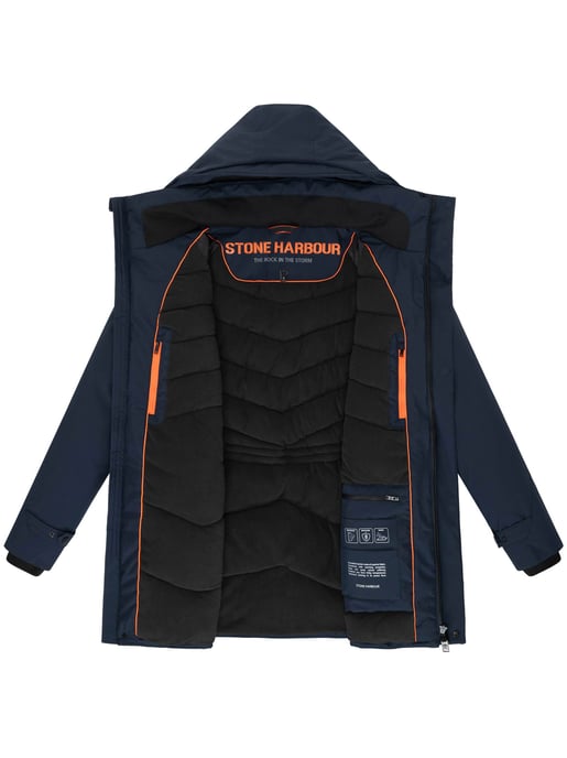 Chaqueta de invierno para hombre Stone Harbour Emriis con forro polar y capucha - Image 5