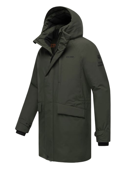 Chaqueta de invierno para hombre Stone Harbour Emriis con forro polar y capucha - Image 3