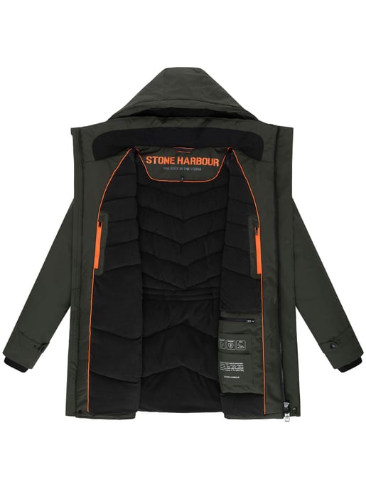 Chaqueta de invierno para hombre Stone Harbour Emriis con forro polar y capucha - Image 5