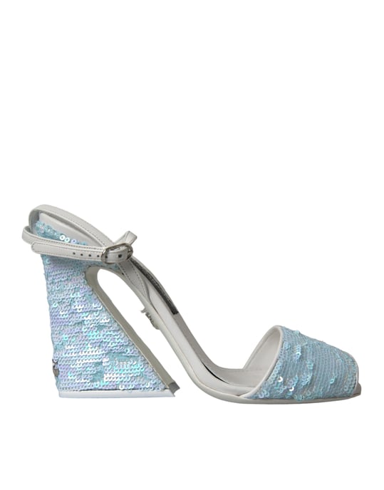 Sandalias de tacón alto con embellishments de lentejuelas - Image 1