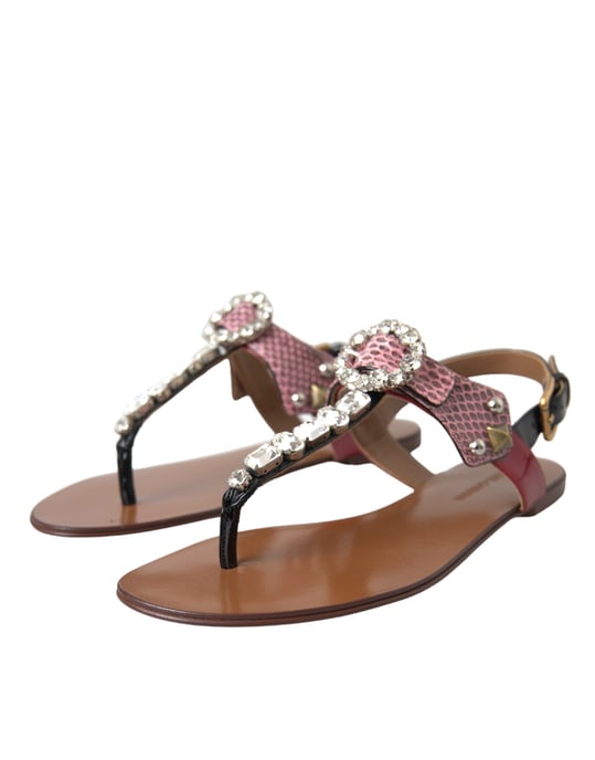 Sandalias de tiras embellished de Dolce Gabbana - Image 3